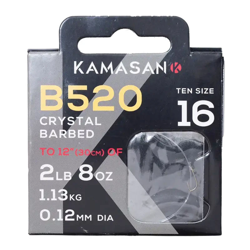 Kamasan Hooks To Nylon B520 Whisker Barbed